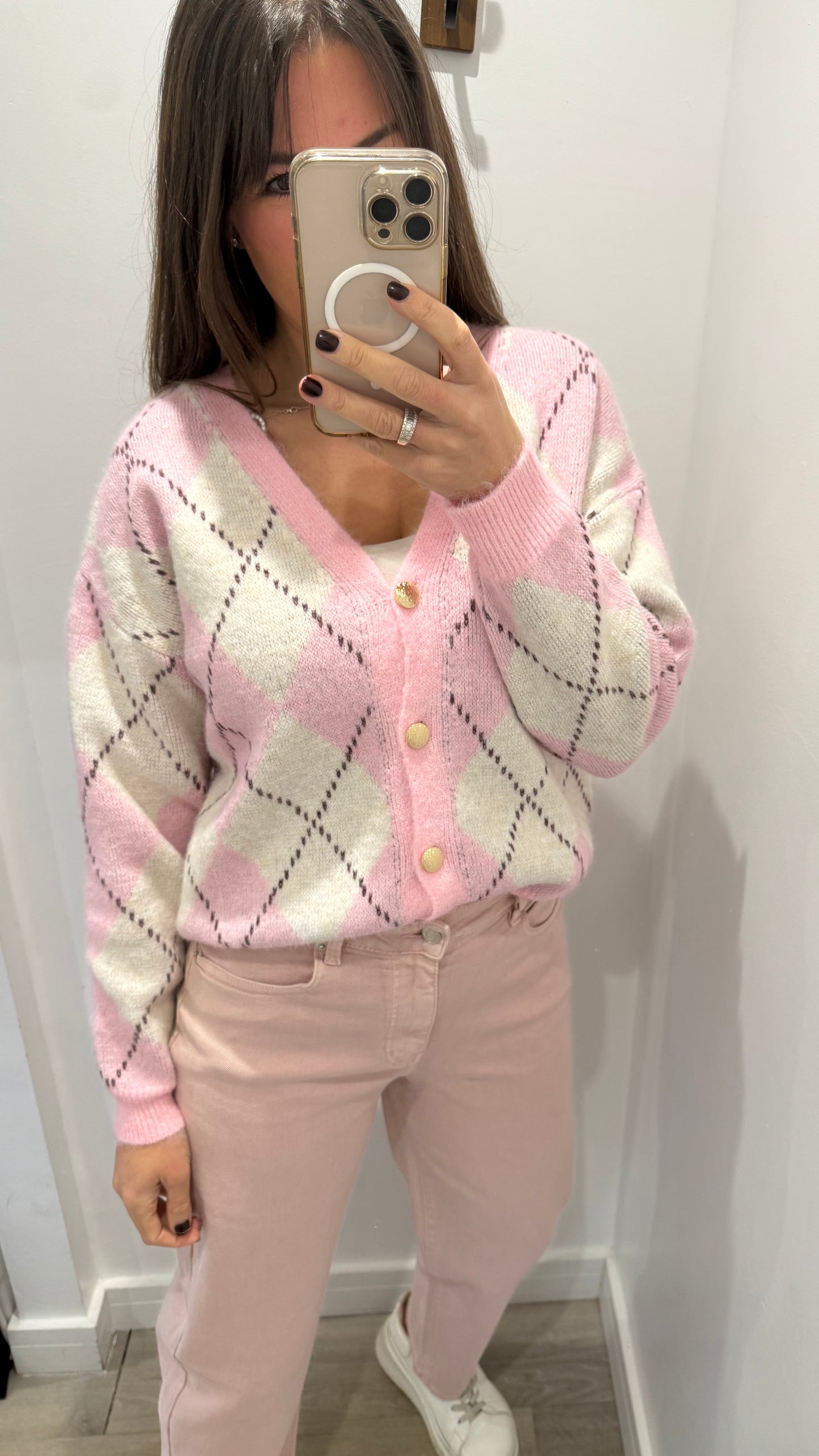 BLUSH PINK MOM FIT JEANS