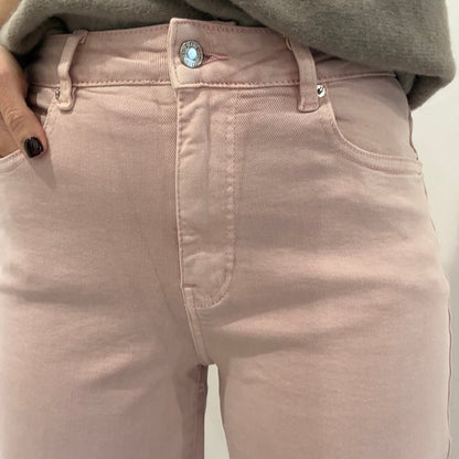 BLUSH PINK MOM FIT JEANS
