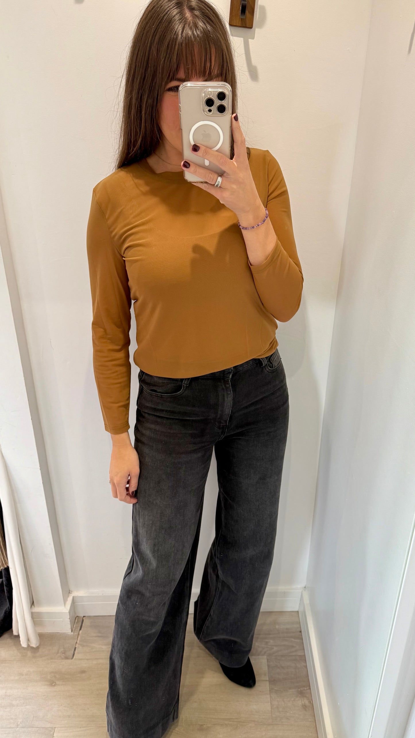 BUTTERSCOTCH SHEER TOP
