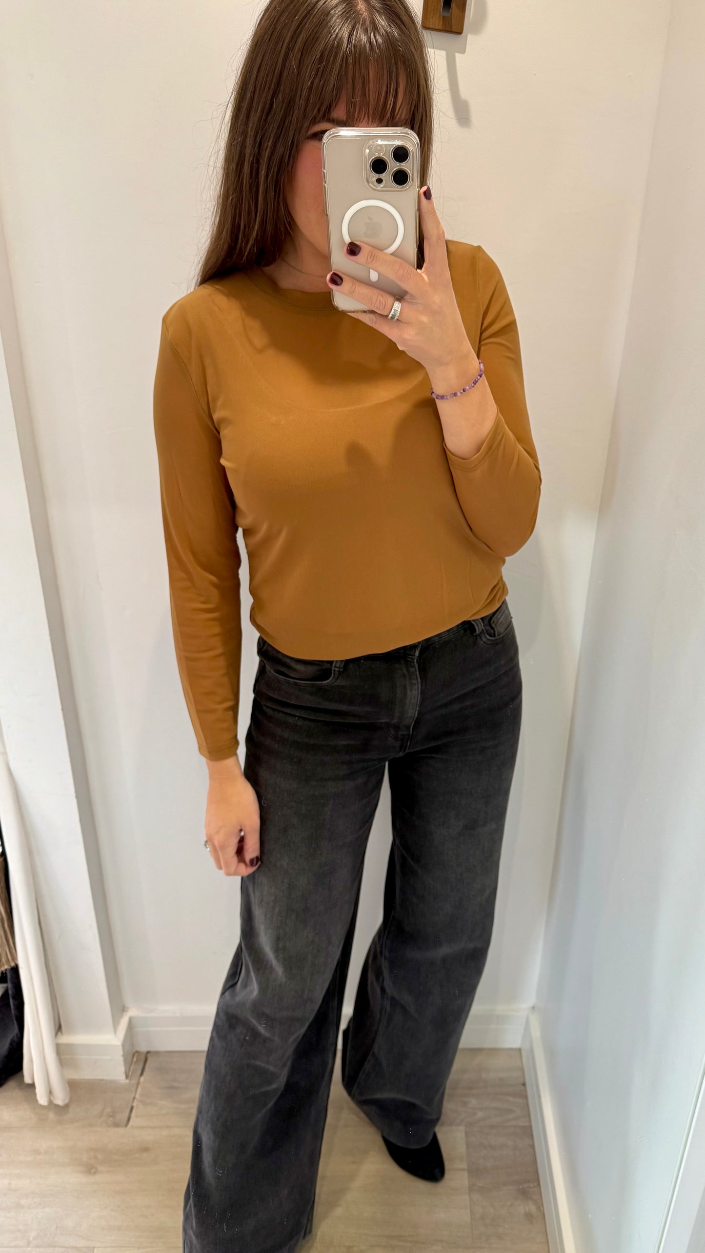 BUTTERSCOTCH SHEER TOP