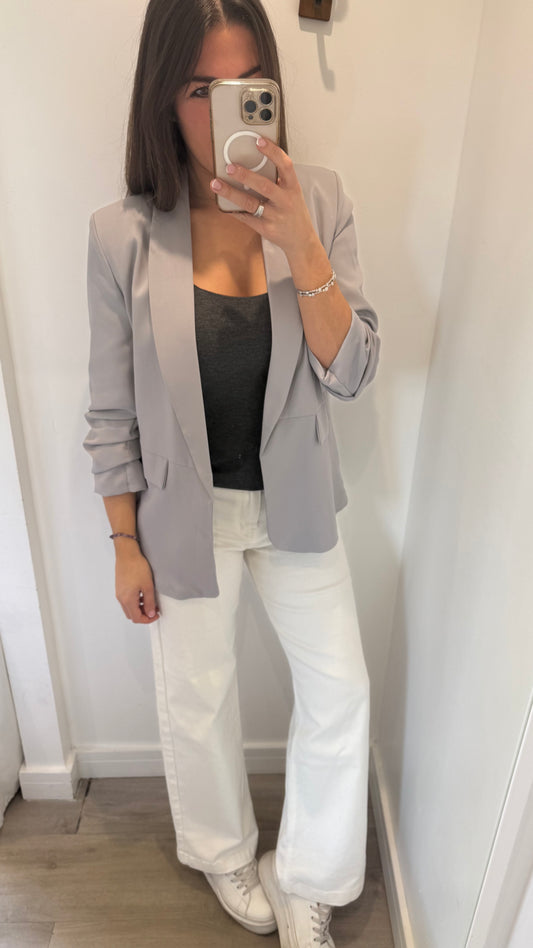 CHARCOAL MARL GREY CAMI VEST TOP - BESTSELLER