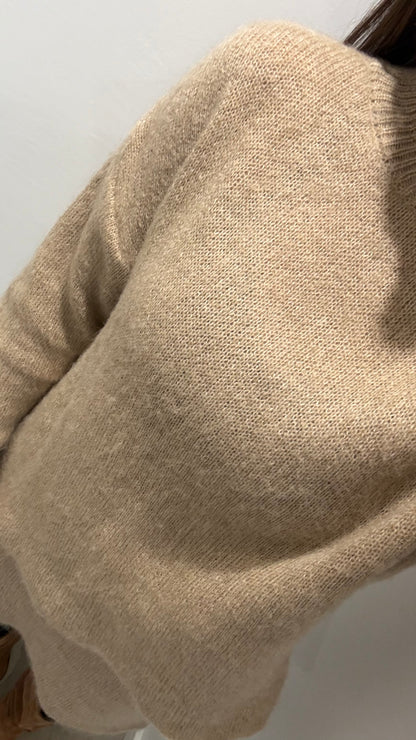 CAMEL KNIT SKIRT & TURTLENECK JUMPER CO-ORD
