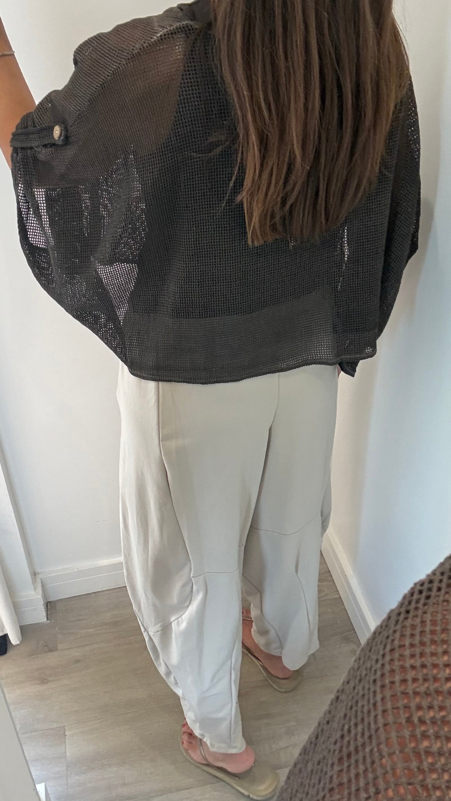 CHOCOLATE BROWN FINE KNIT BATWING CARDIGAN