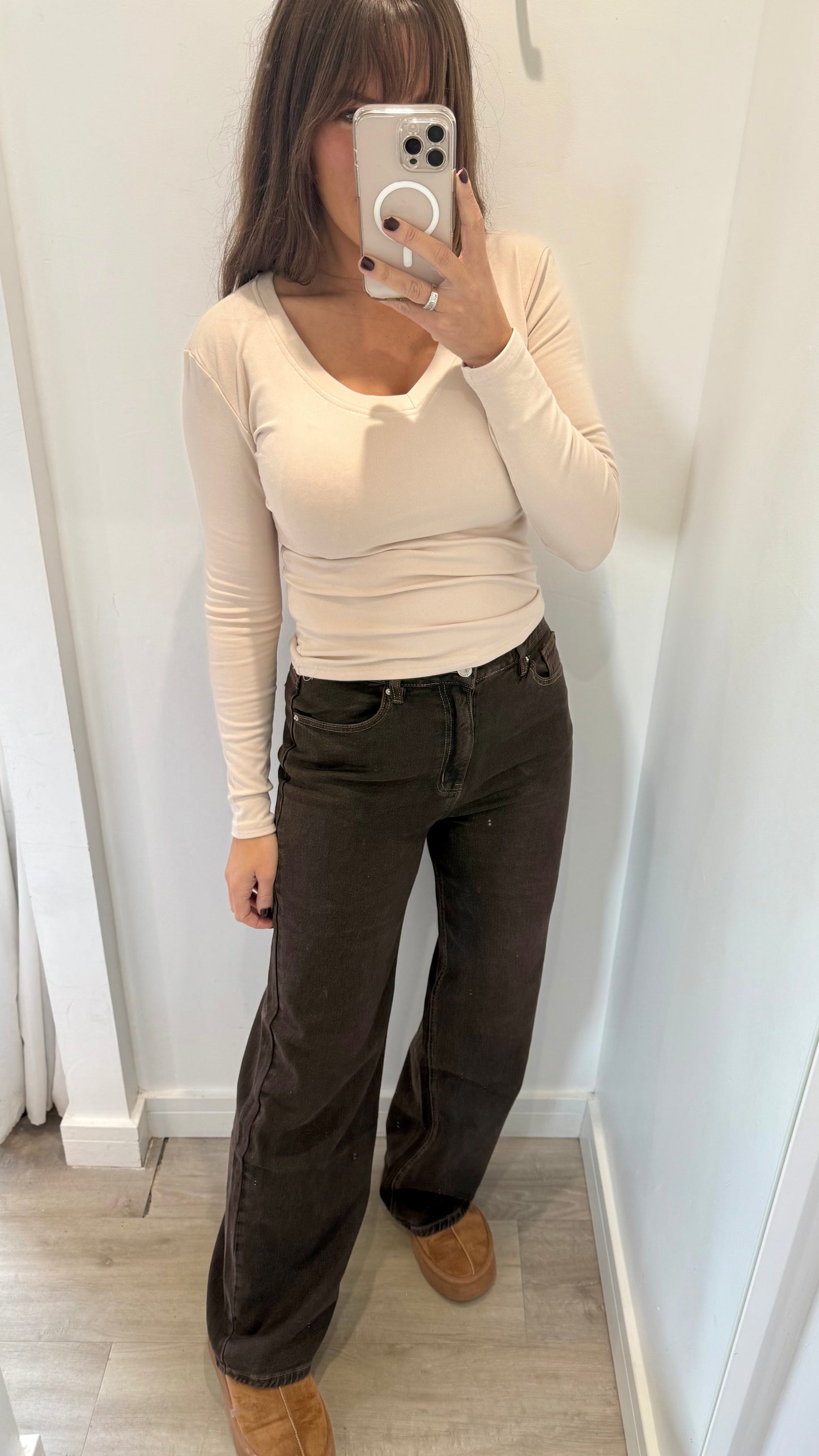 CHOCOLATE DAD FIT JEANS