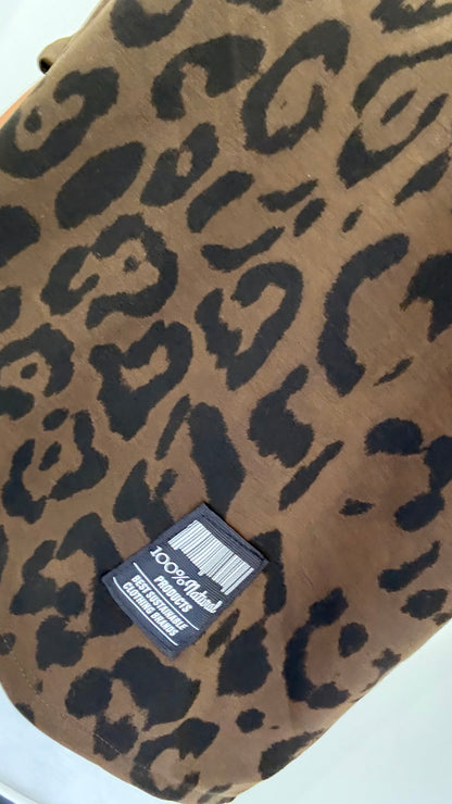 PRE-ORDER CHOCOLATE LEOPARD LAYERED SWEATSHIRT