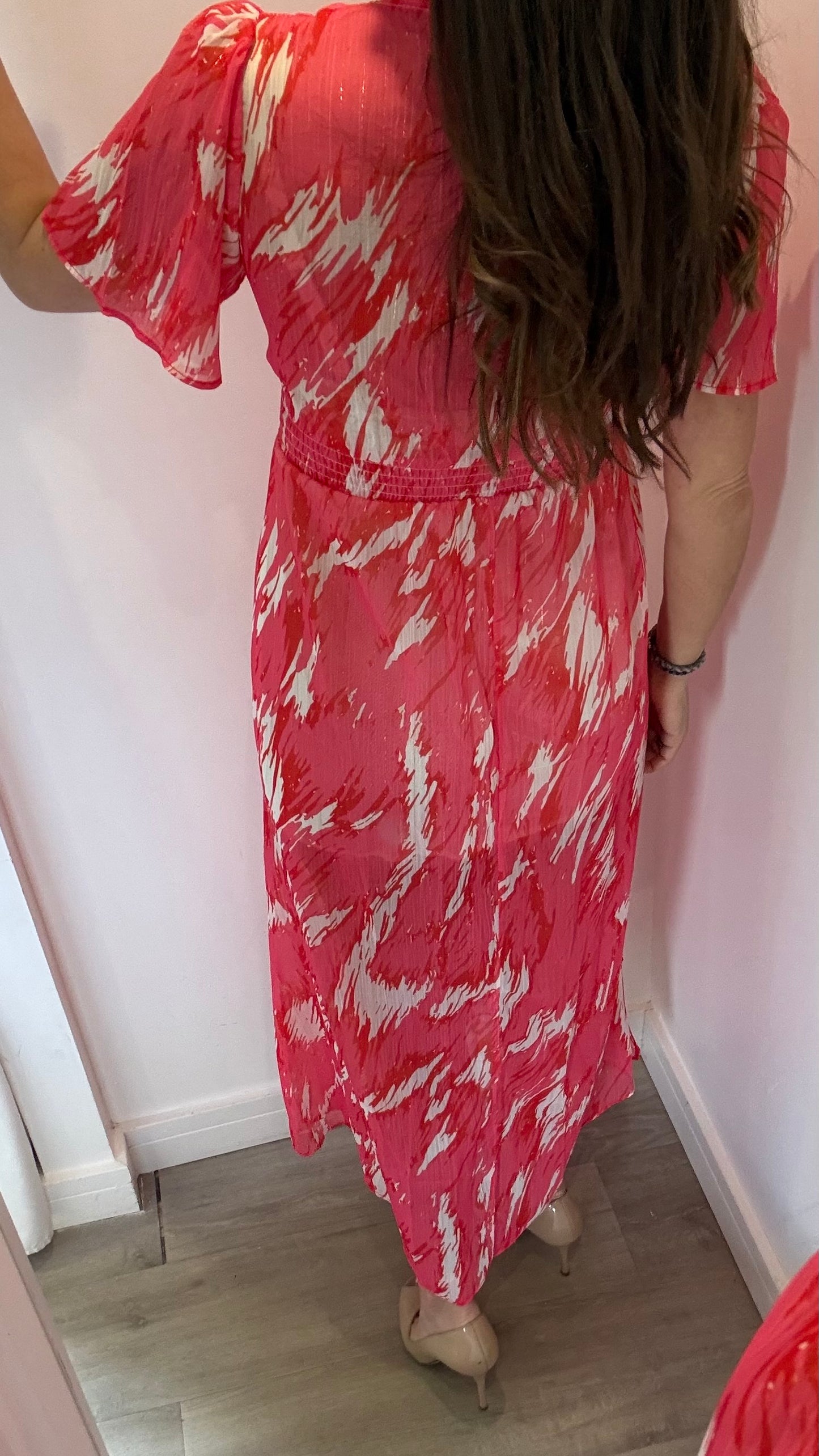 CORAL PINK MAXI DRESS