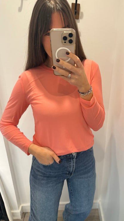 CORAL SHEER TOP