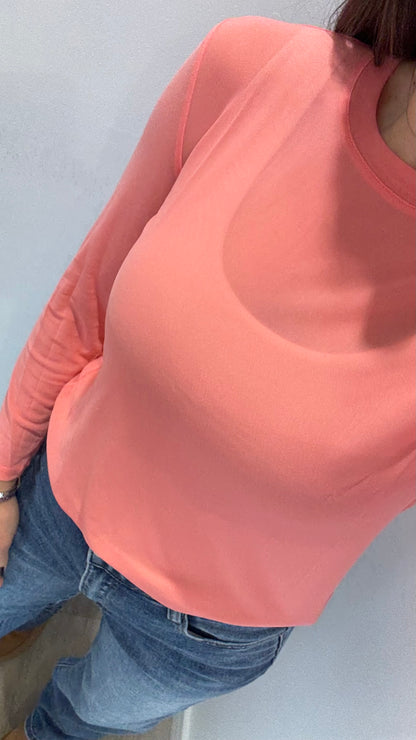 CORAL SHEER TOP