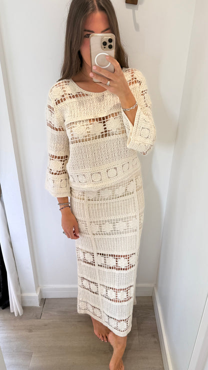 CROCHET SKIRT CO-ORD
