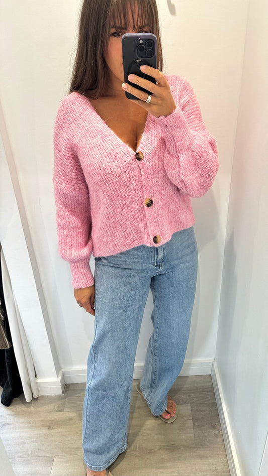 SOFT BABY PINK CARDIGAN
