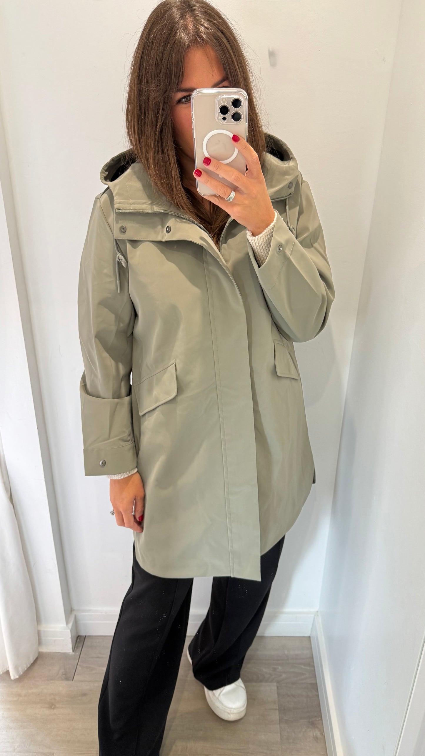 SAGE GREEN WATERPROOF MAC