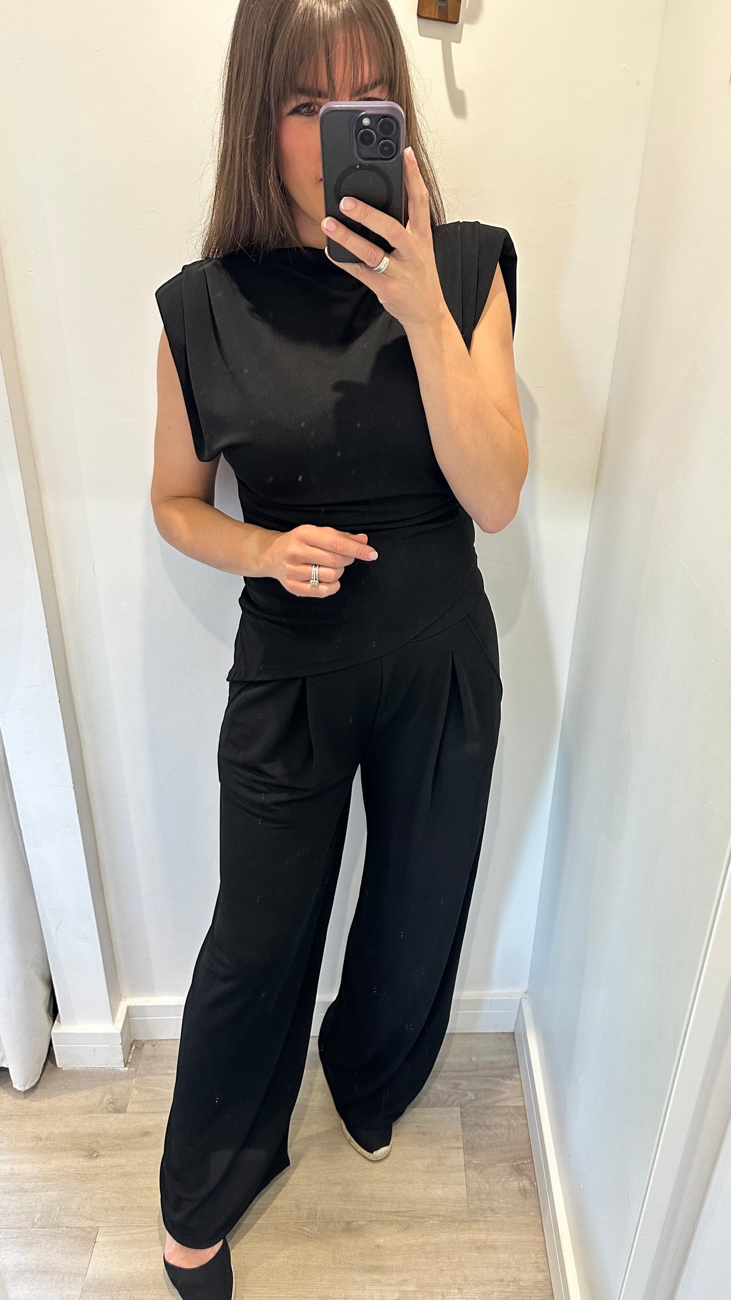 COWL ASYMMETRICAL CO-ORD