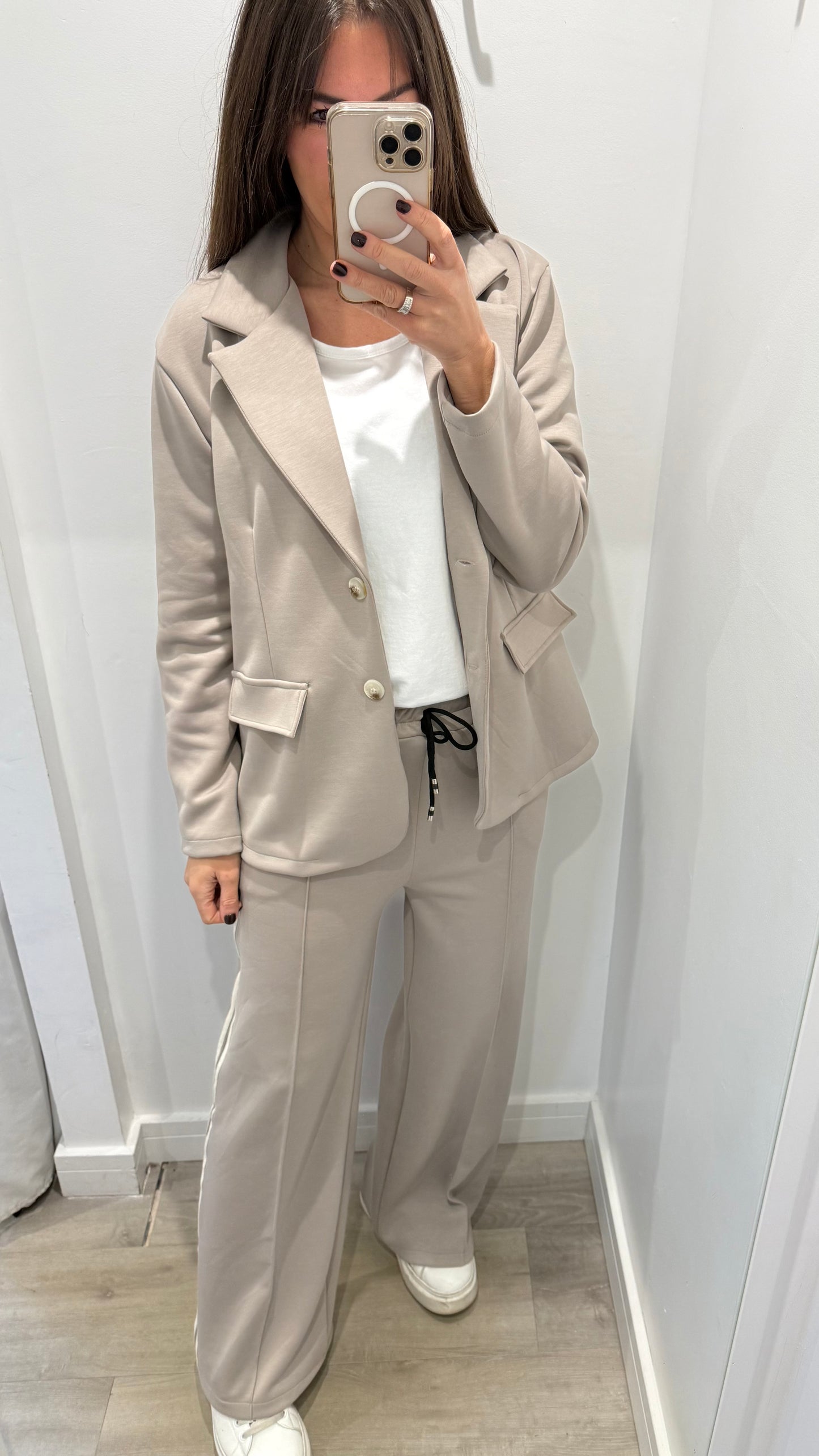 GREY JERSEY BLAZER