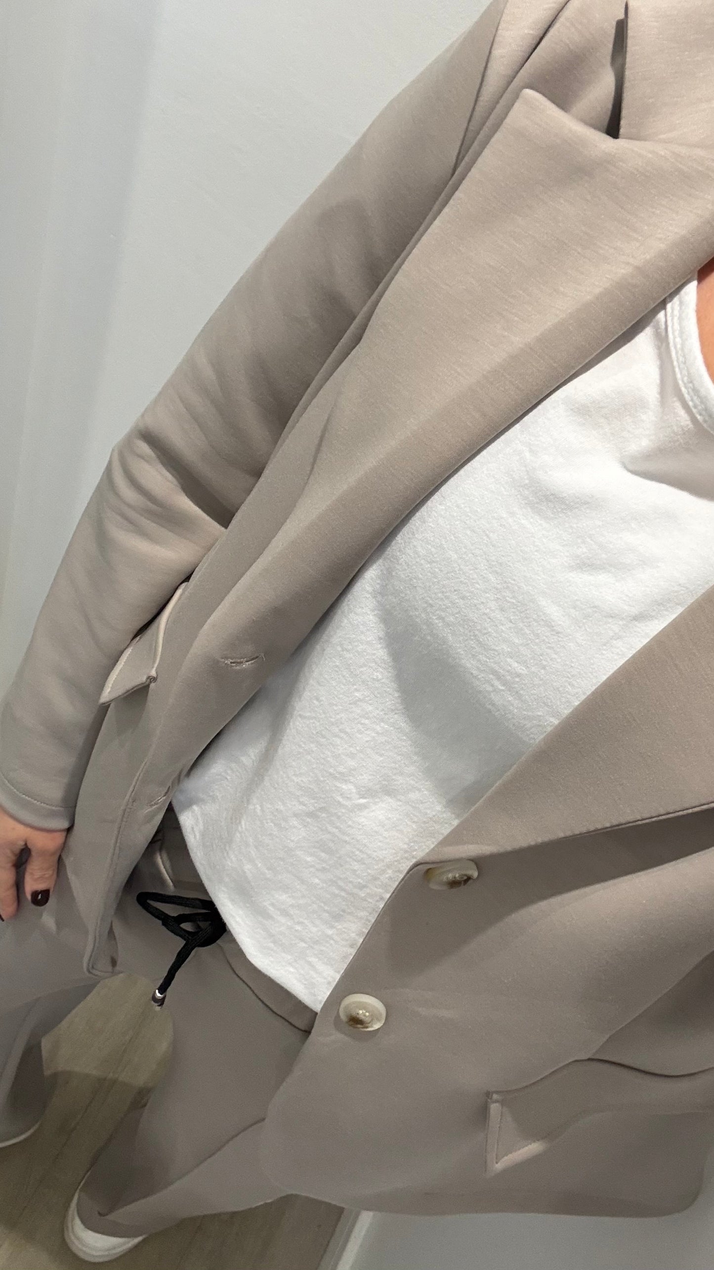 GREY JERSEY BLAZER