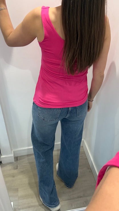 HOT PINK CAMI VEST TOP