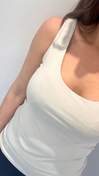 NUDE CAMI VEST TOP