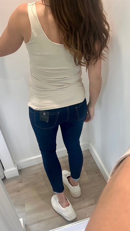 NUDE CAMI VEST TOP