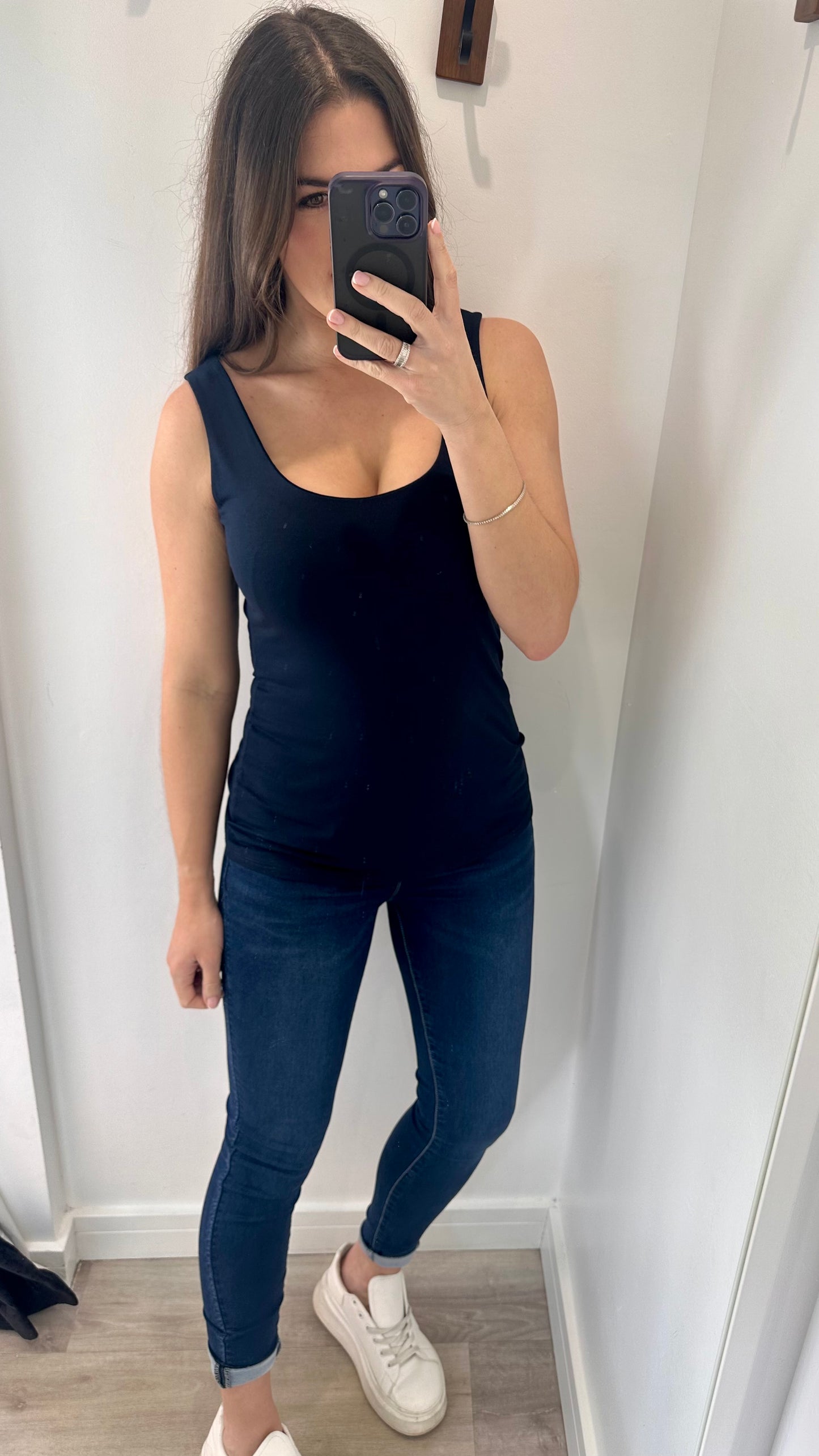 NAVY CAMI VEST TOP
