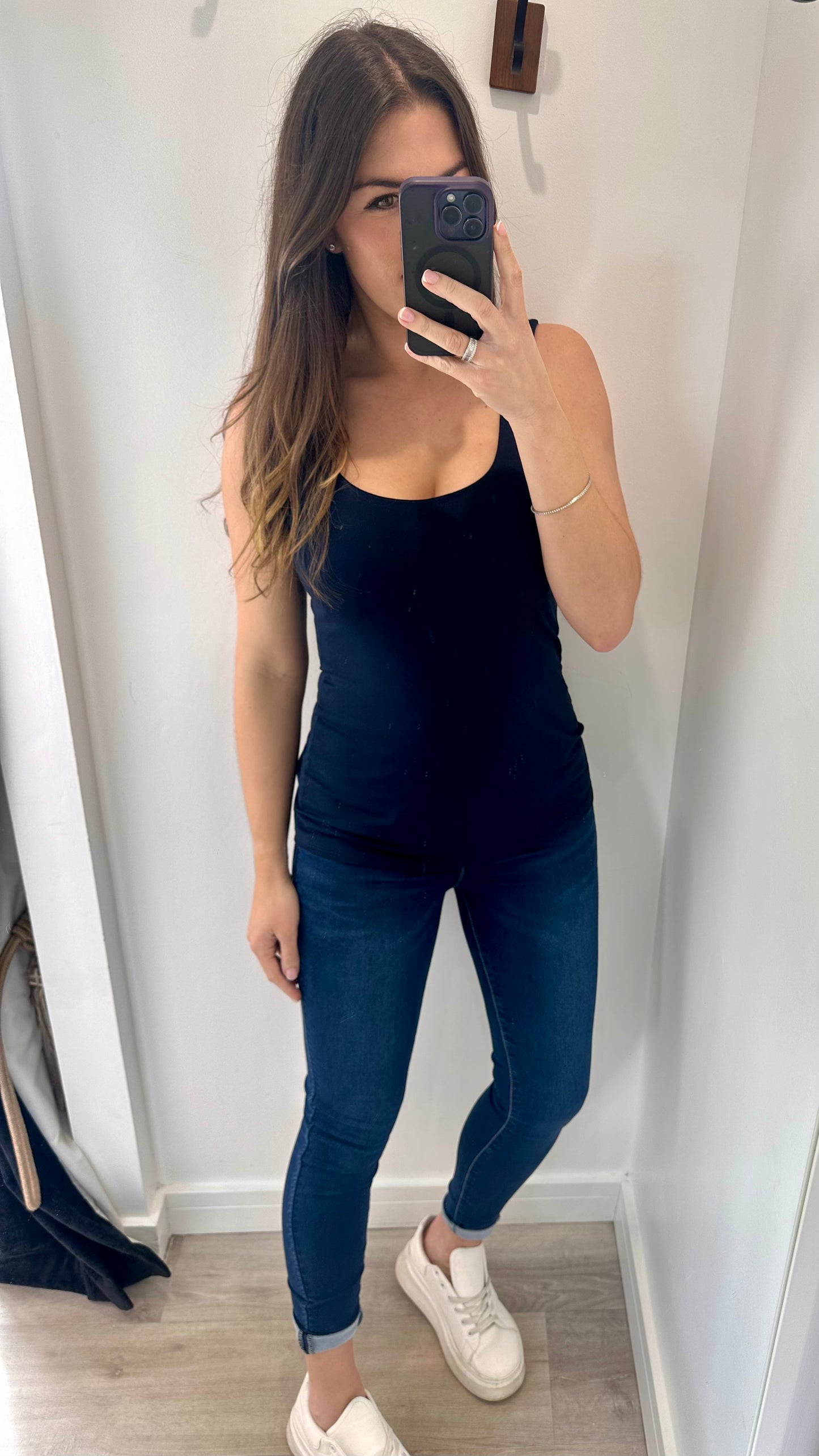 NAVY CAMI VEST TOP