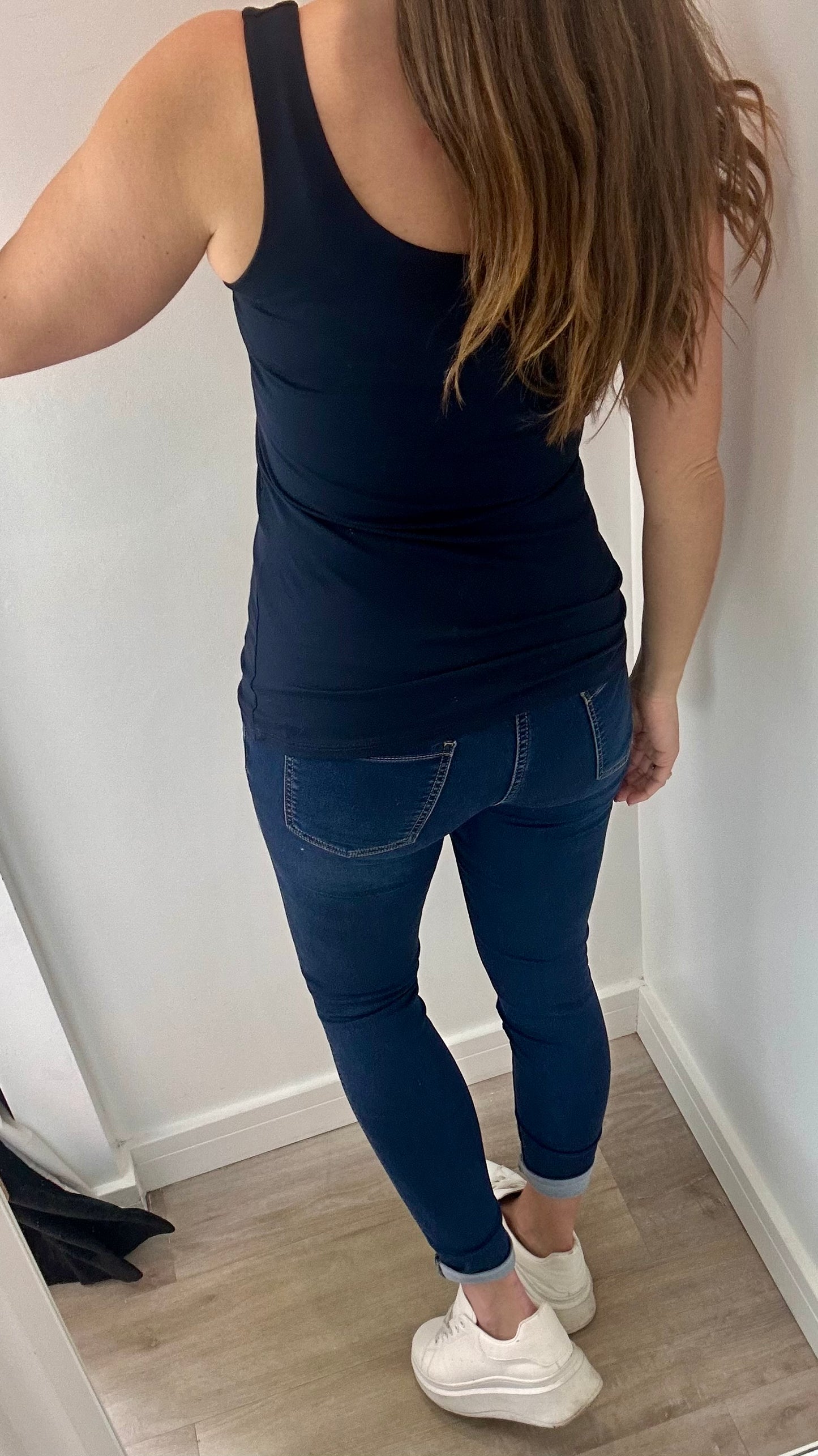 NAVY CAMI VEST TOP