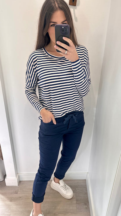 NAVY MAGIC PANTS