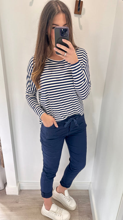 NAVY MAGIC PANTS