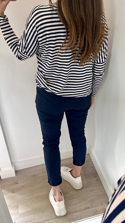 NAVY MAGIC PANTS