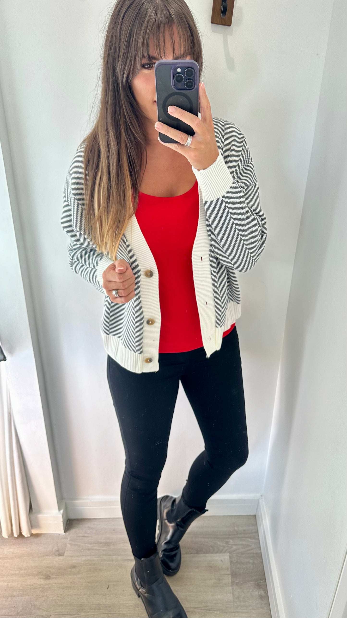 RED CAMI VEST TOP