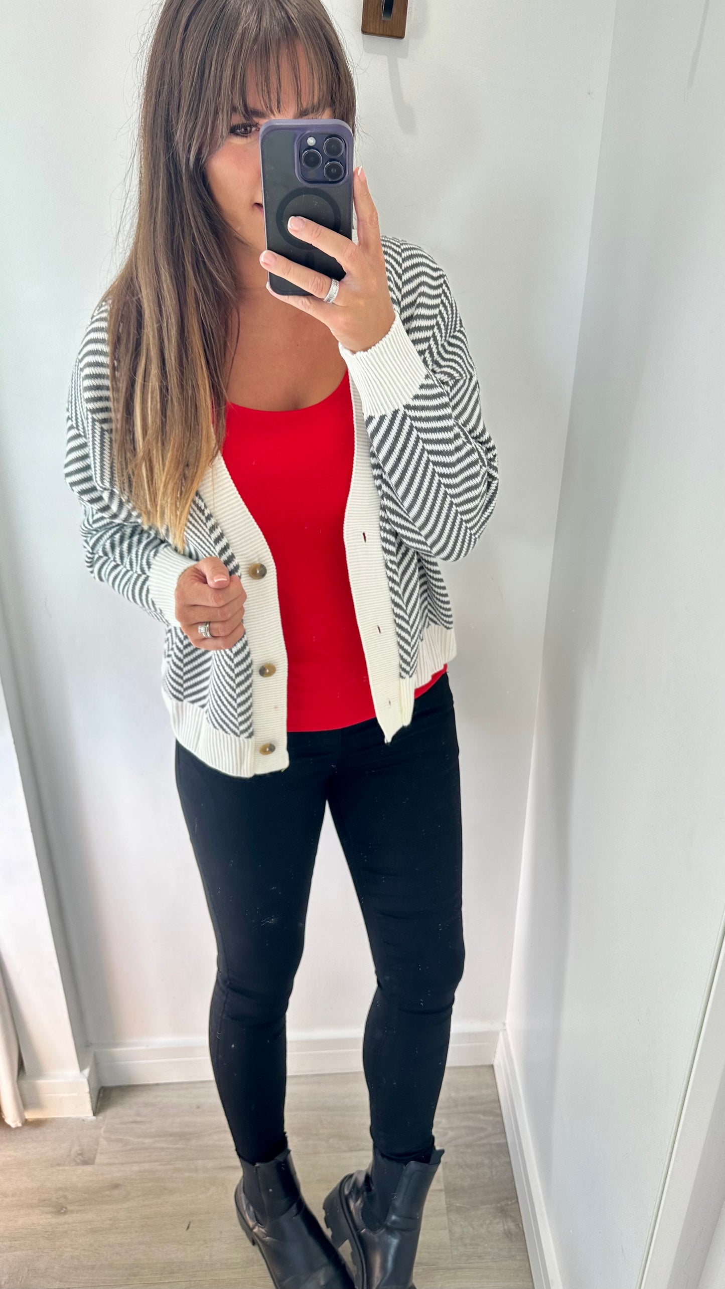 RED CAMI VEST TOP