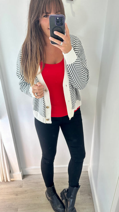 RED CAMI VEST TOP
