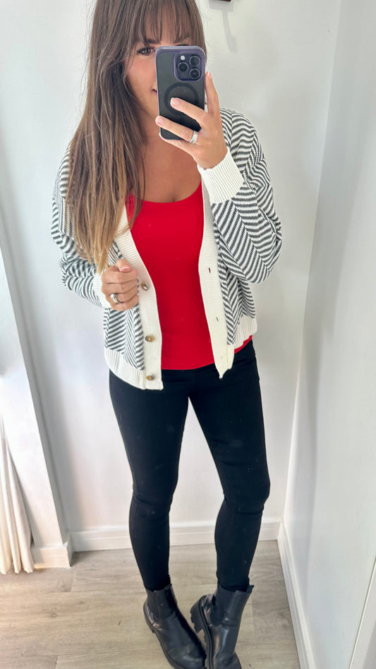 RED CAMI VEST TOP