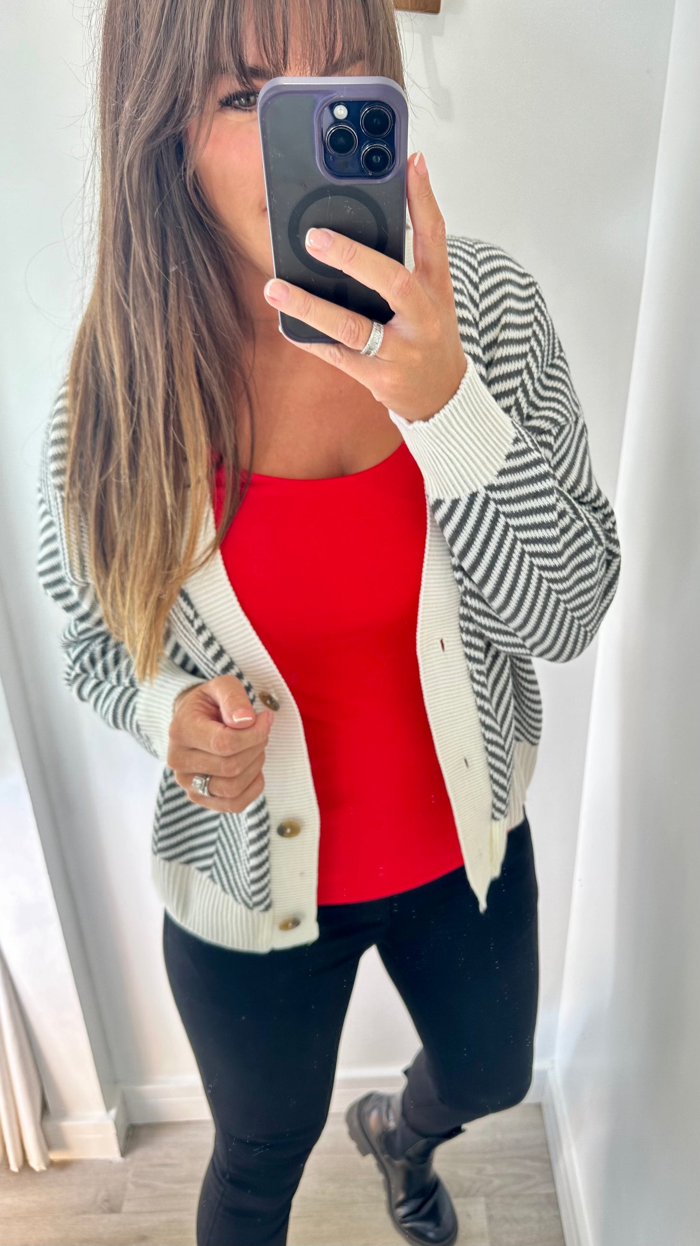 RED CAMI VEST TOP