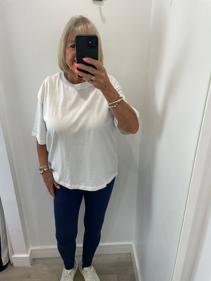 NAVY HIGH WAISTED SCULPT LEGGINGS