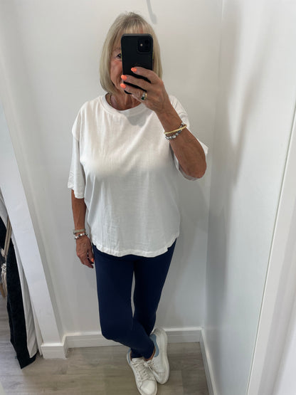NAVY HIGH WAISTED SCULPT LEGGINGS