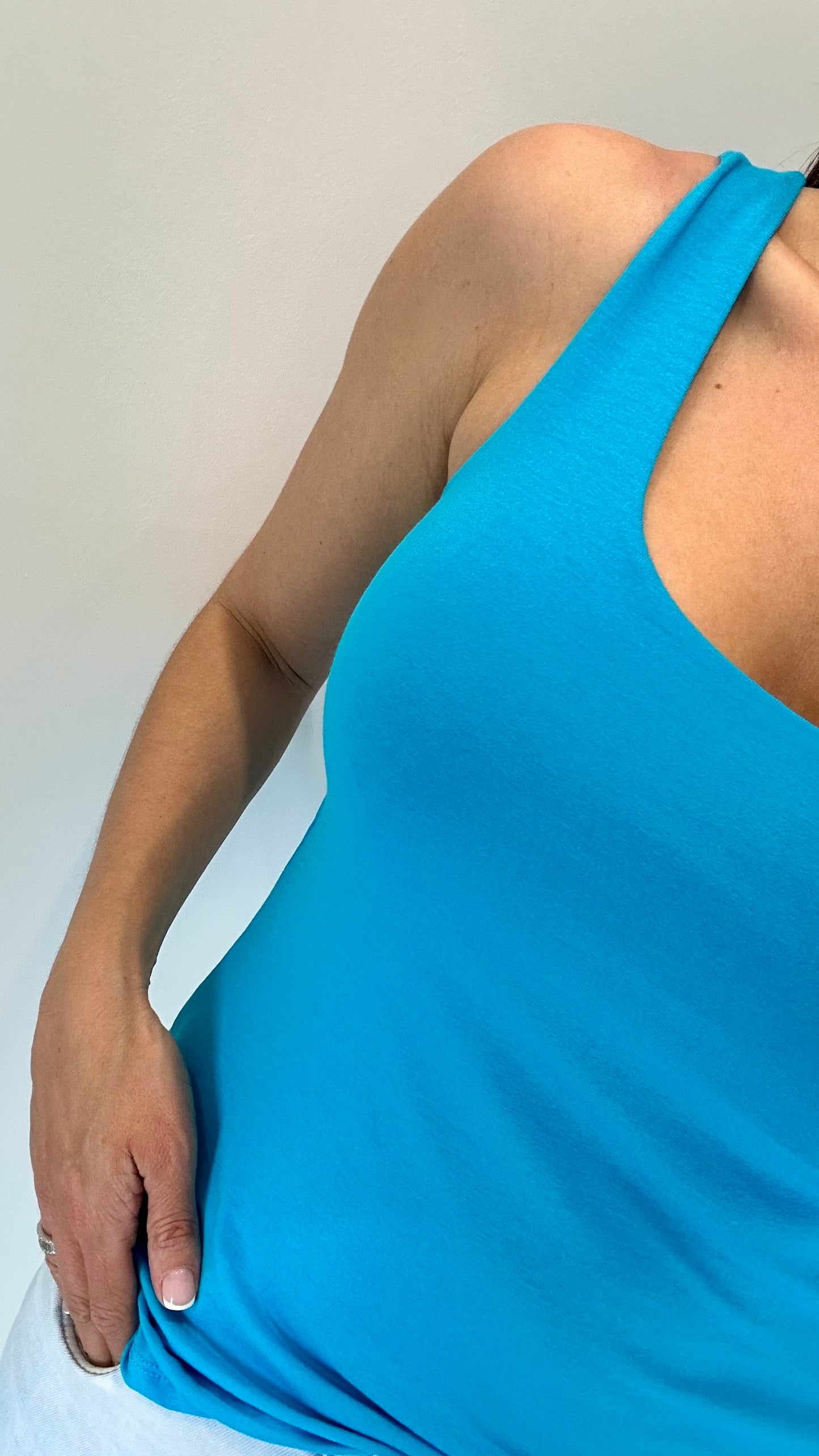 BRIGHT BLUE CAMI VEST TOP