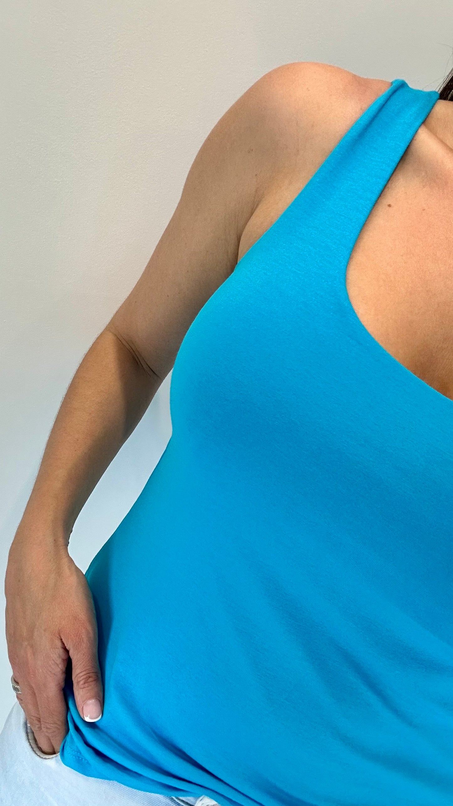 BRIGHT BLUE CAMI VEST TOP