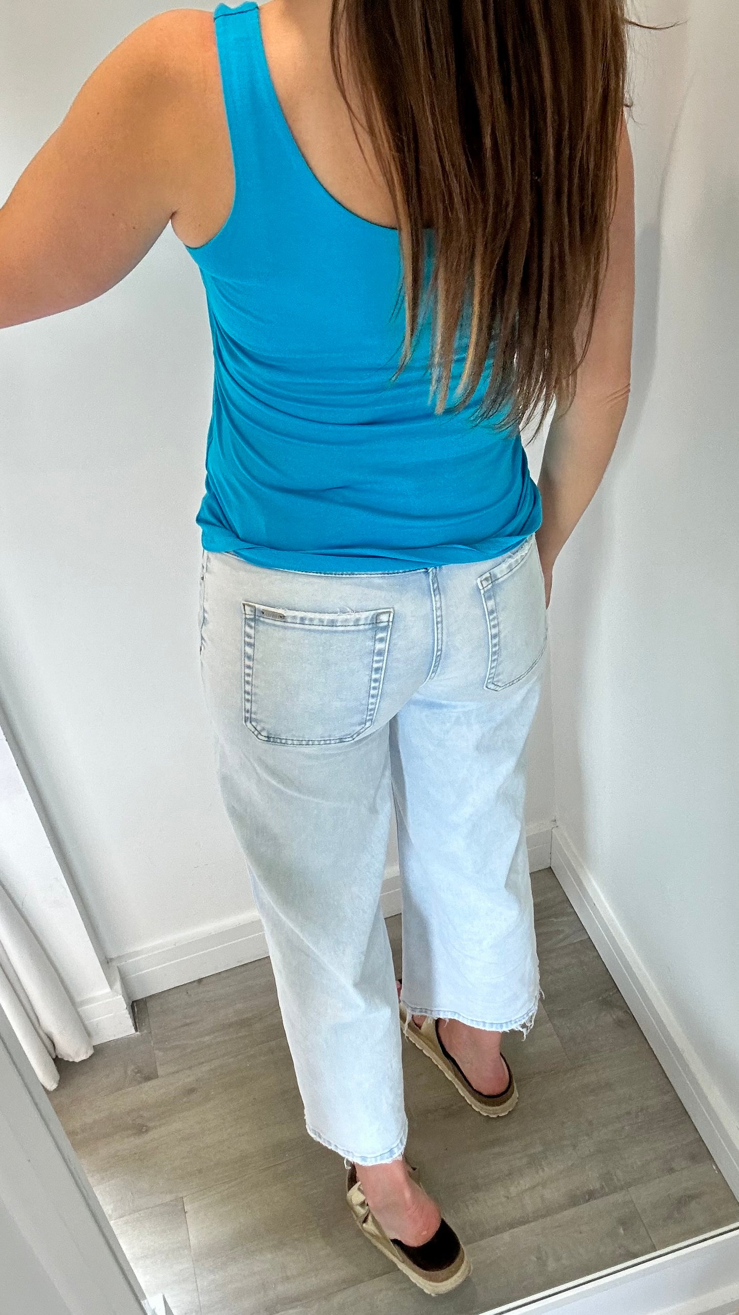 BRIGHT BLUE CAMI VEST TOP
