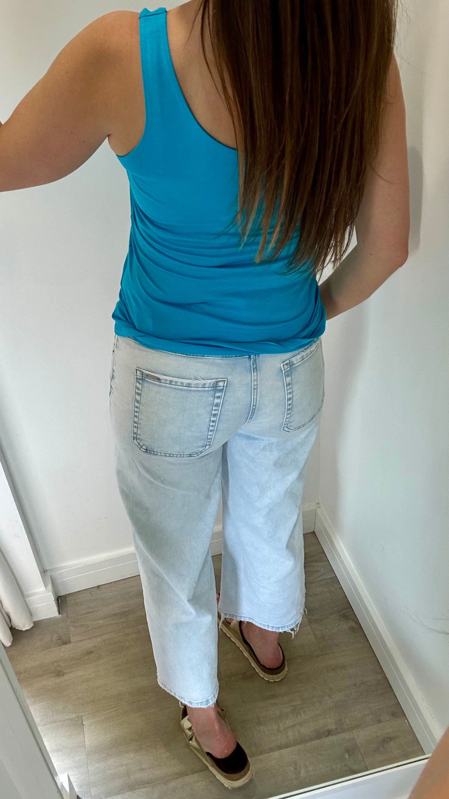 BRIGHT BLUE CAMI VEST TOP