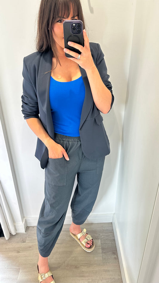 COBALT BLUE CAMI VEST TOP