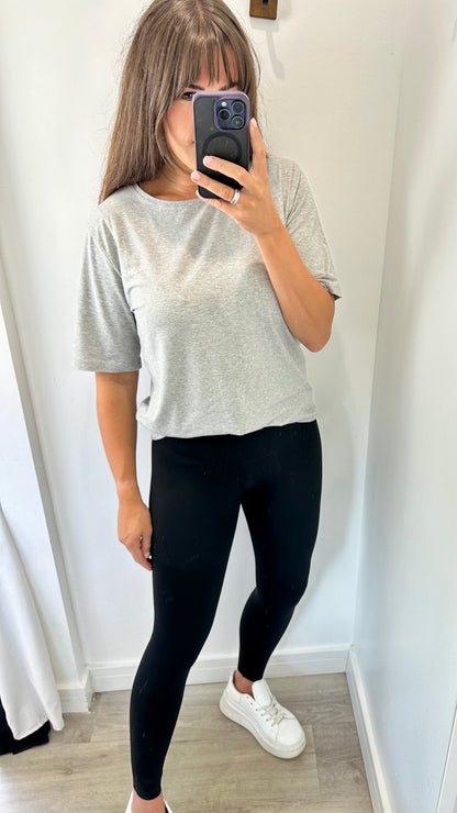 BLACK HIGH WAISTED SCULPT LEGGINGS