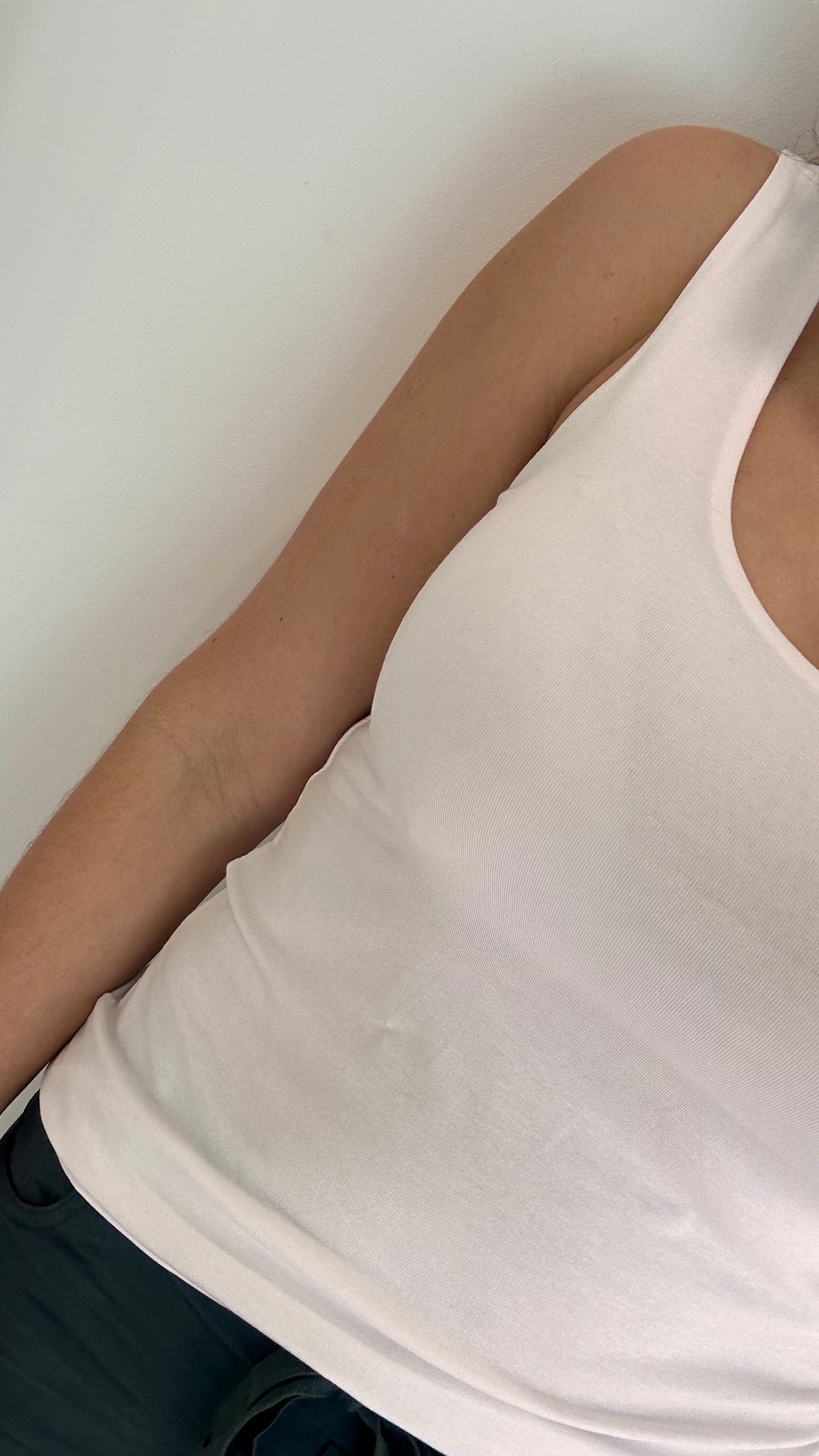WHITE CAMI VEST TOP