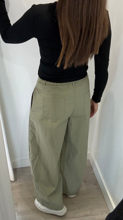 KHAKI EVERYDAY BALLOON CARGO TROUSERS