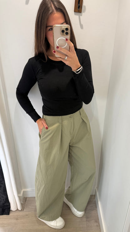KHAKI EVERYDAY BALLOON CARGO TROUSERS