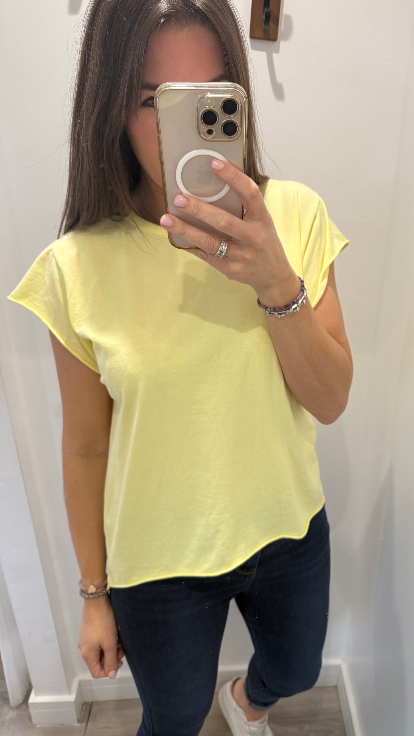 LEMON CAP SLEEVE TEE