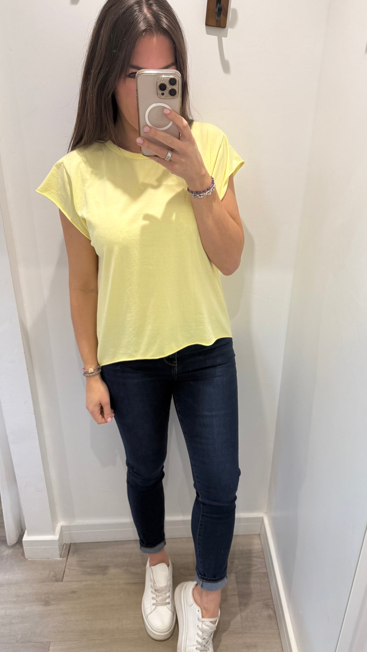 LEMON CAP SLEEVE TEE