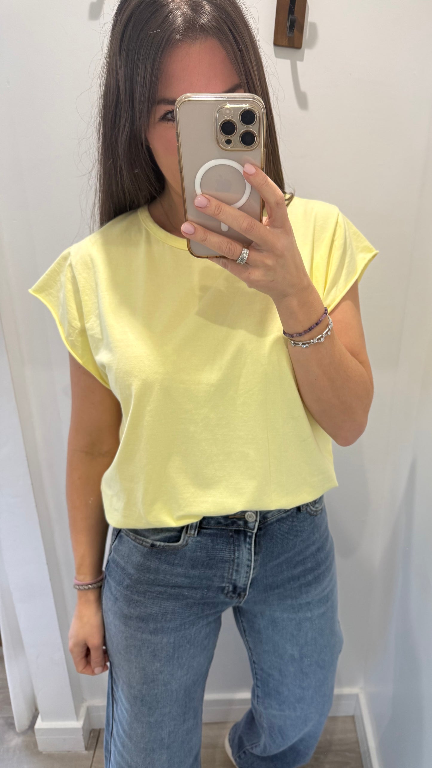 LEMON CAP SLEEVE TEE