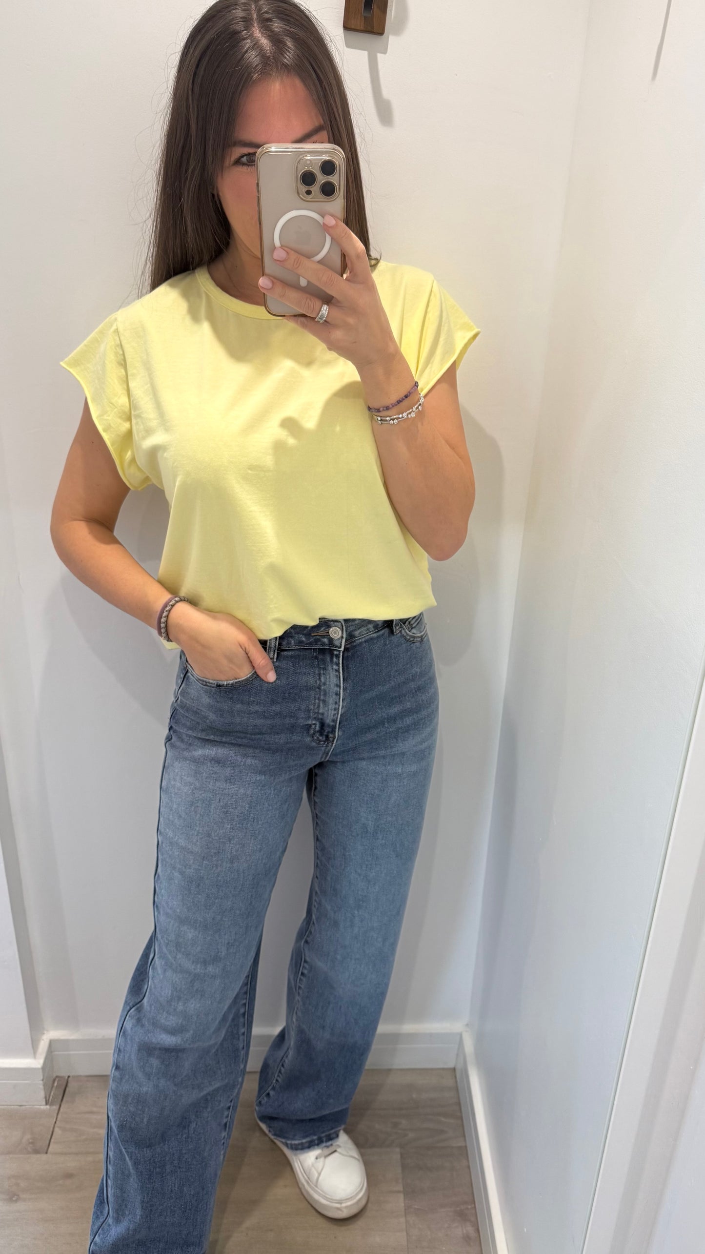 LEMON CAP SLEEVE TEE