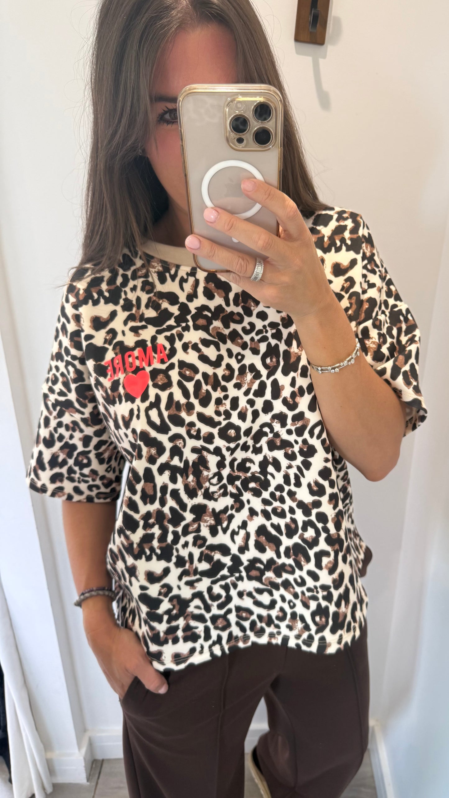 LEOPARD AMORE SWEAT