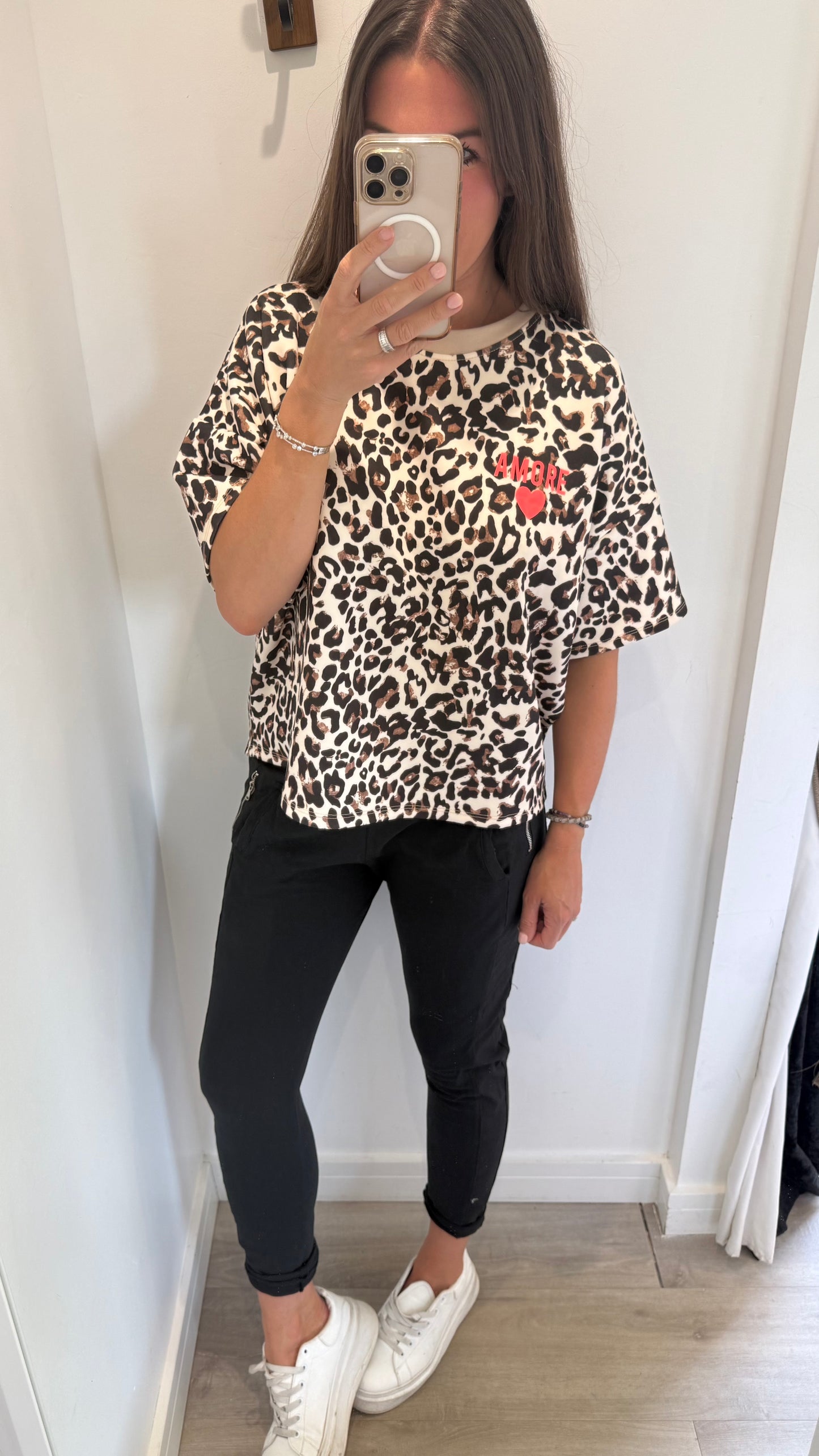 LEOPARD AMORE SWEAT