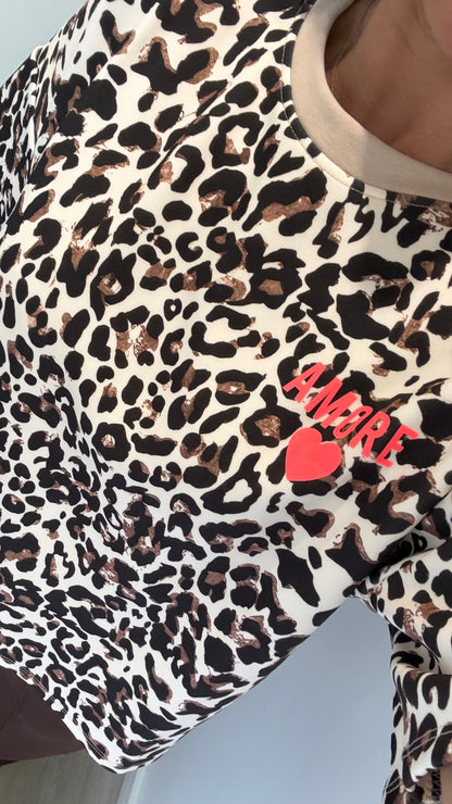 LEOPARD AMORE SWEAT